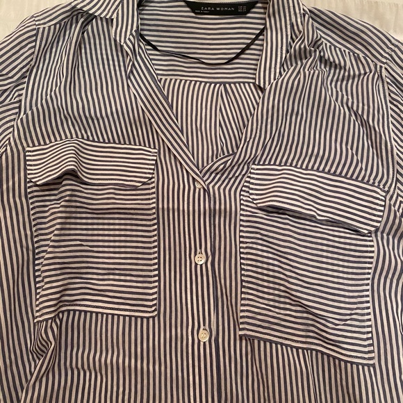 Zara striped button up - Picture 2 of 2
